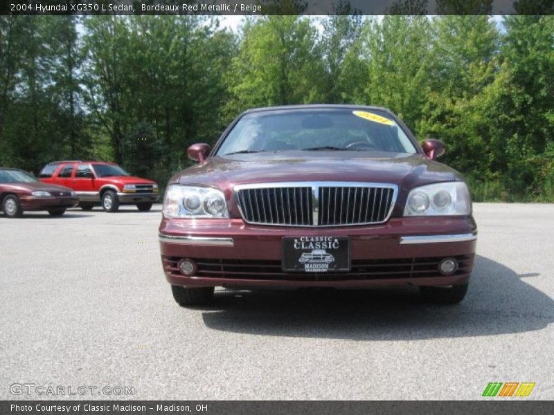 Bordeaux Red Metallic / Beige 2004 Hyundai XG350 L Sedan