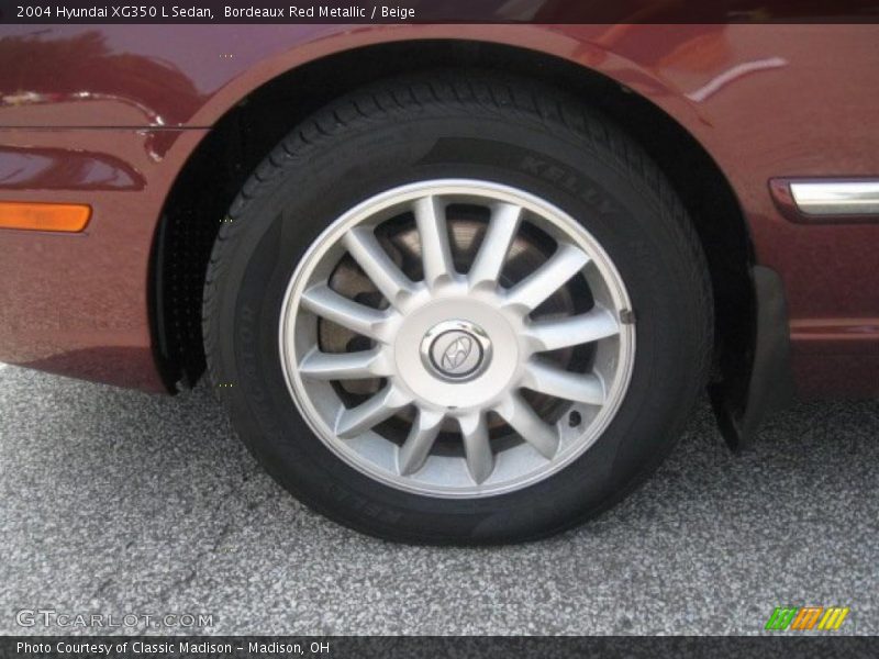 Bordeaux Red Metallic / Beige 2004 Hyundai XG350 L Sedan