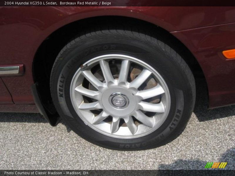 Bordeaux Red Metallic / Beige 2004 Hyundai XG350 L Sedan