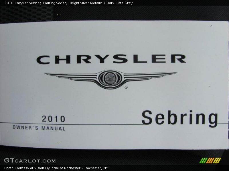 Bright Silver Metallic / Dark Slate Gray 2010 Chrysler Sebring Touring Sedan