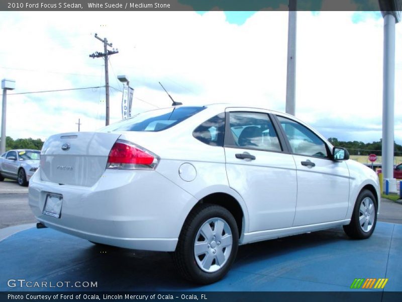 White Suede / Medium Stone 2010 Ford Focus S Sedan