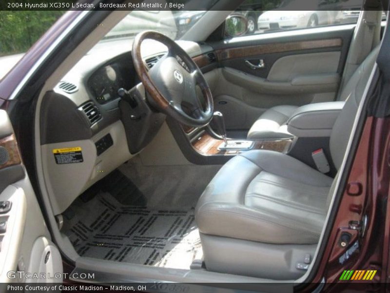 Bordeaux Red Metallic / Beige 2004 Hyundai XG350 L Sedan