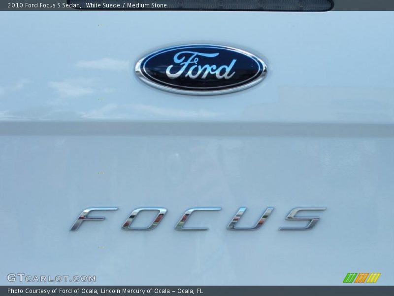 White Suede / Medium Stone 2010 Ford Focus S Sedan