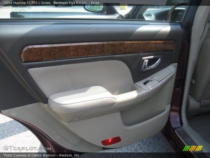 Bordeaux Red Metallic / Beige 2004 Hyundai XG350 L Sedan