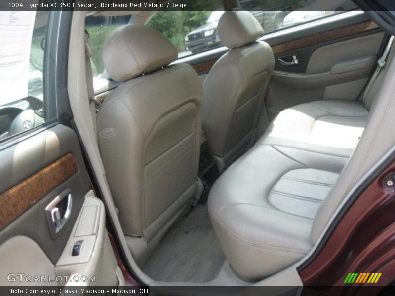 Bordeaux Red Metallic / Beige 2004 Hyundai XG350 L Sedan