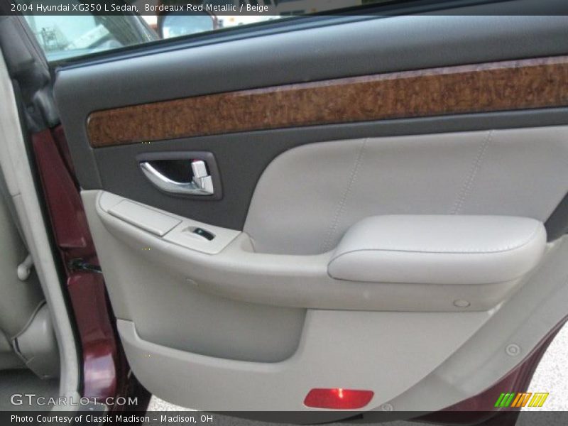 Bordeaux Red Metallic / Beige 2004 Hyundai XG350 L Sedan