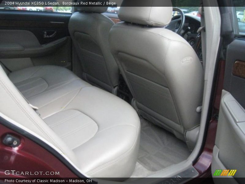 Bordeaux Red Metallic / Beige 2004 Hyundai XG350 L Sedan