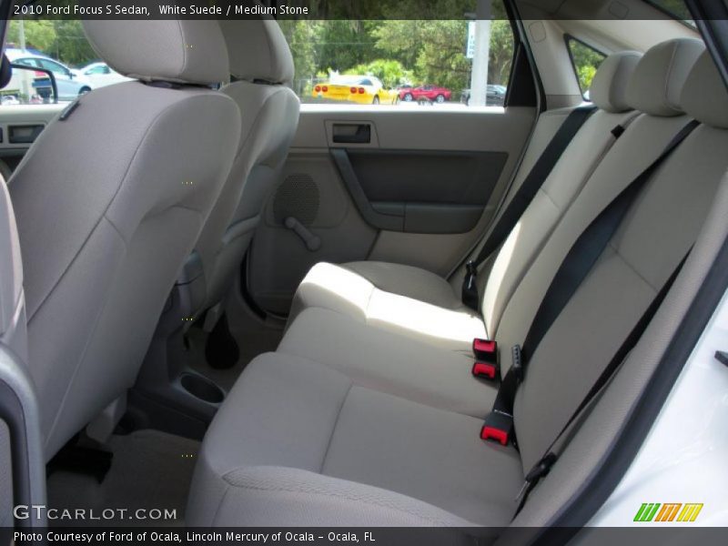 White Suede / Medium Stone 2010 Ford Focus S Sedan
