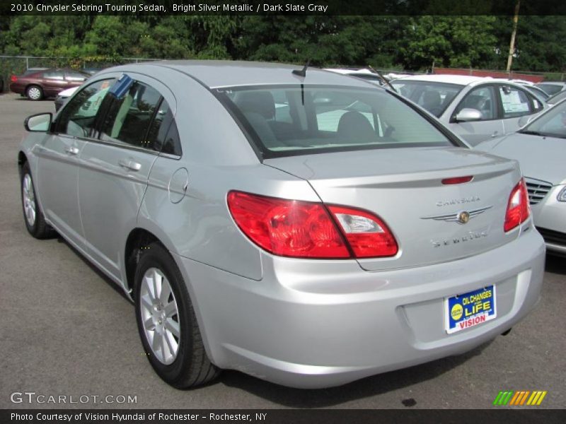 Bright Silver Metallic / Dark Slate Gray 2010 Chrysler Sebring Touring Sedan