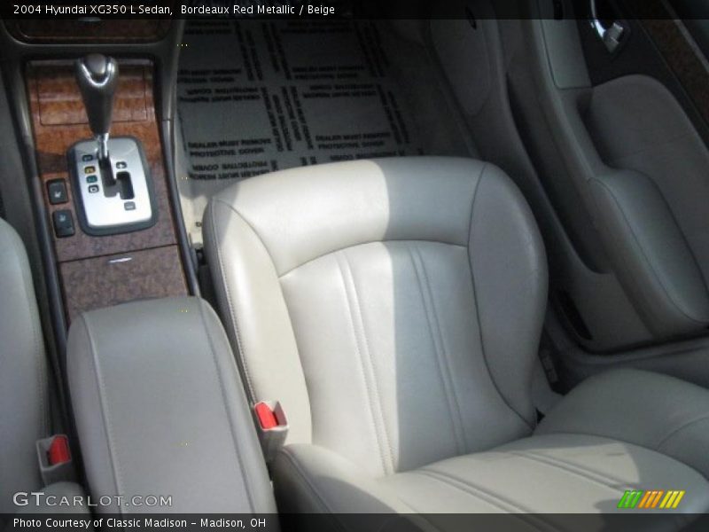 Bordeaux Red Metallic / Beige 2004 Hyundai XG350 L Sedan