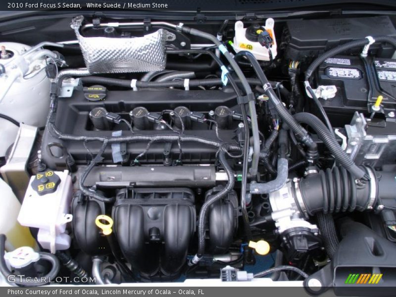White Suede / Medium Stone 2010 Ford Focus S Sedan