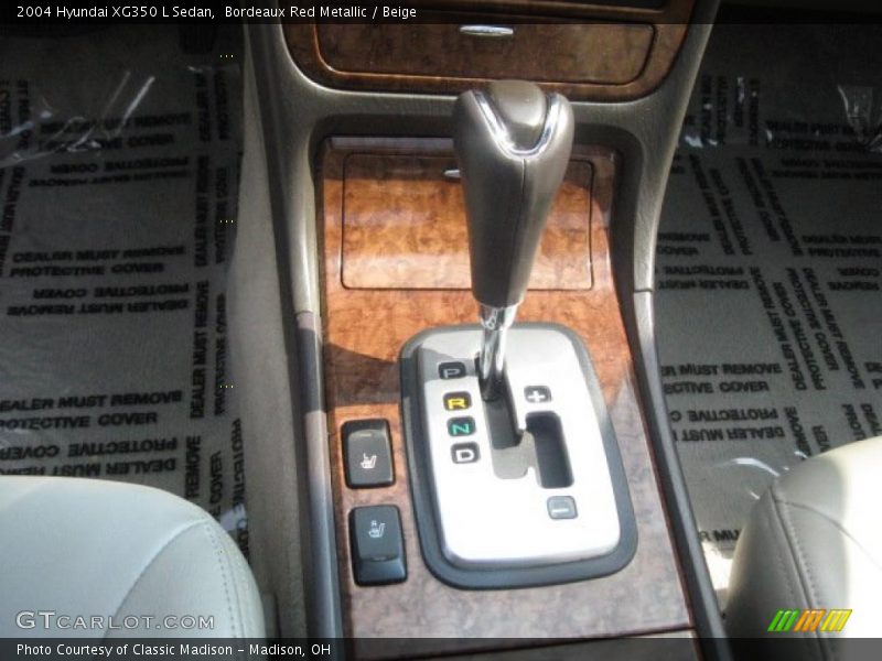 Bordeaux Red Metallic / Beige 2004 Hyundai XG350 L Sedan