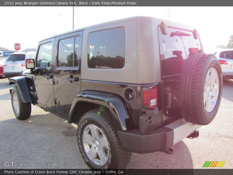 Black / Dark Khaki/Medium Khaki 2010 Jeep Wrangler Unlimited Sahara 4x4