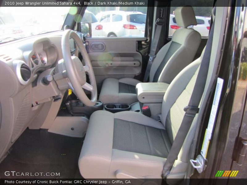 Black / Dark Khaki/Medium Khaki 2010 Jeep Wrangler Unlimited Sahara 4x4