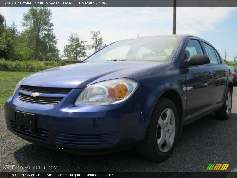 Laser Blue Metallic / Gray 2007 Chevrolet Cobalt LS Sedan