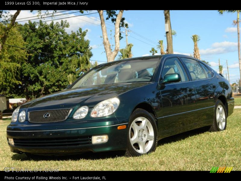 Imperial Jade Mica / Ivory 1999 Lexus GS 300