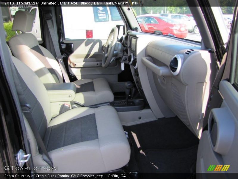 Black / Dark Khaki/Medium Khaki 2010 Jeep Wrangler Unlimited Sahara 4x4