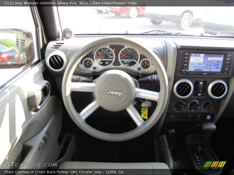Black / Dark Khaki/Medium Khaki 2010 Jeep Wrangler Unlimited Sahara 4x4