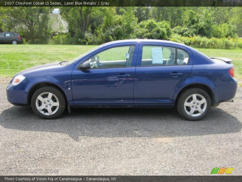 Laser Blue Metallic / Gray 2007 Chevrolet Cobalt LS Sedan