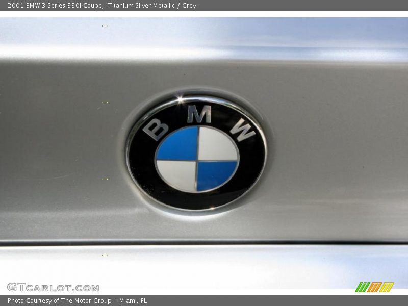 Titanium Silver Metallic / Grey 2001 BMW 3 Series 330i Coupe