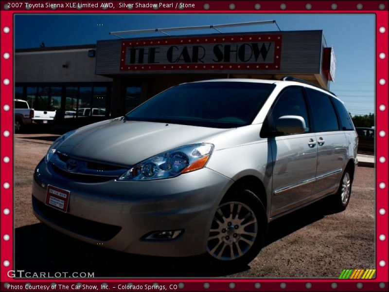 Silver Shadow Pearl / Stone 2007 Toyota Sienna XLE Limited AWD