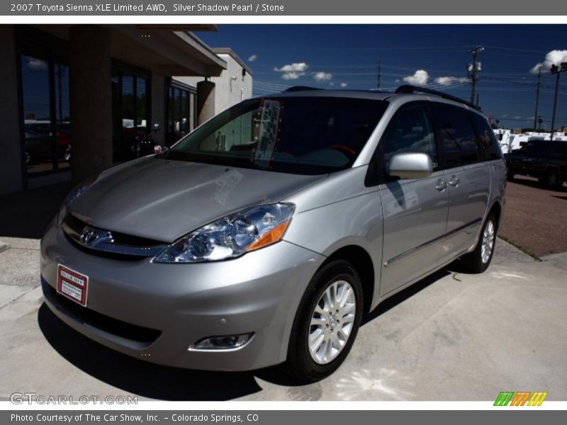 Silver Shadow Pearl / Stone 2007 Toyota Sienna XLE Limited AWD
