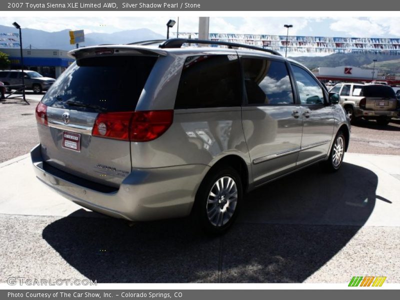 Silver Shadow Pearl / Stone 2007 Toyota Sienna XLE Limited AWD