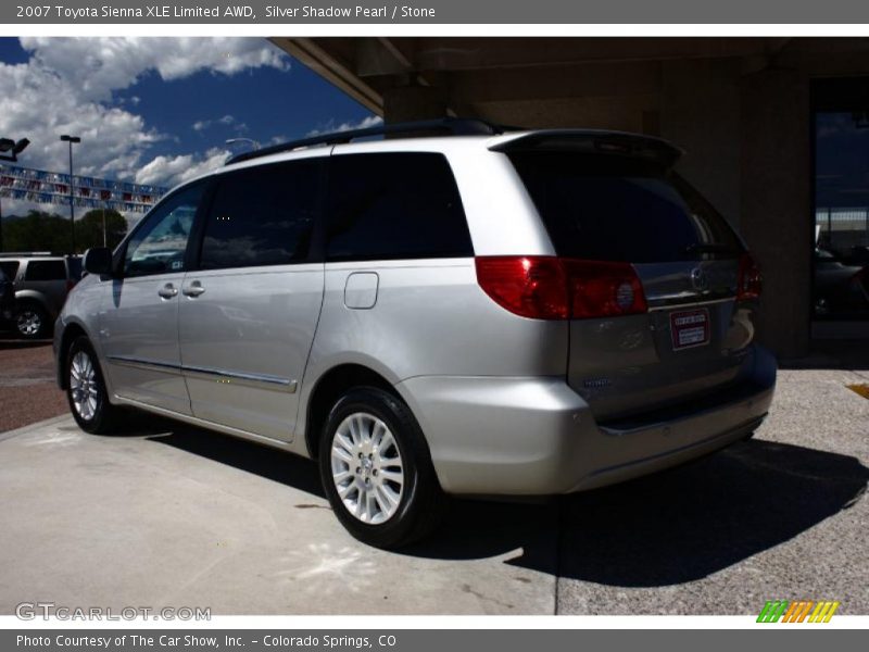 Silver Shadow Pearl / Stone 2007 Toyota Sienna XLE Limited AWD