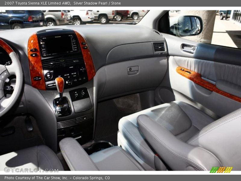 Silver Shadow Pearl / Stone 2007 Toyota Sienna XLE Limited AWD