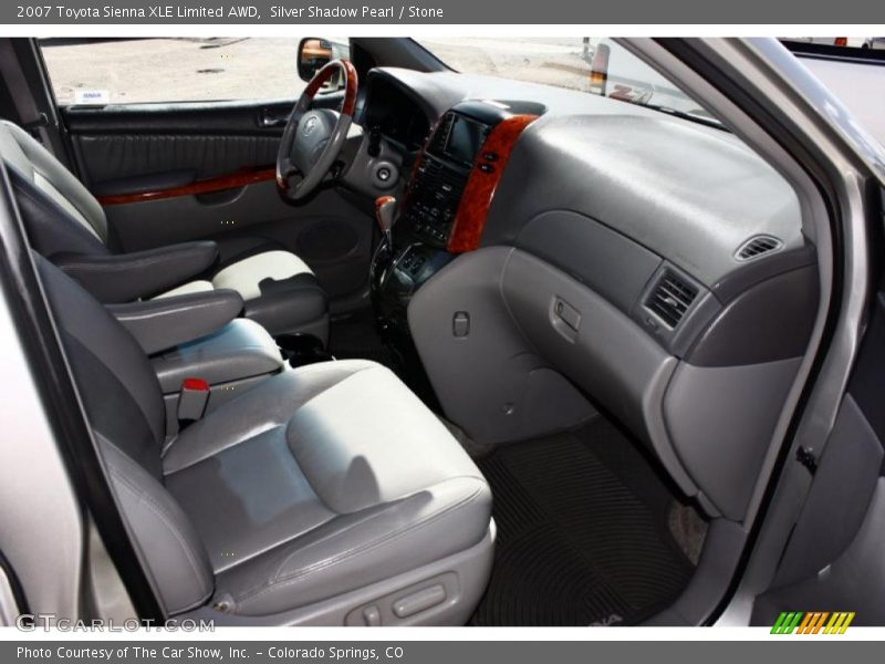Silver Shadow Pearl / Stone 2007 Toyota Sienna XLE Limited AWD