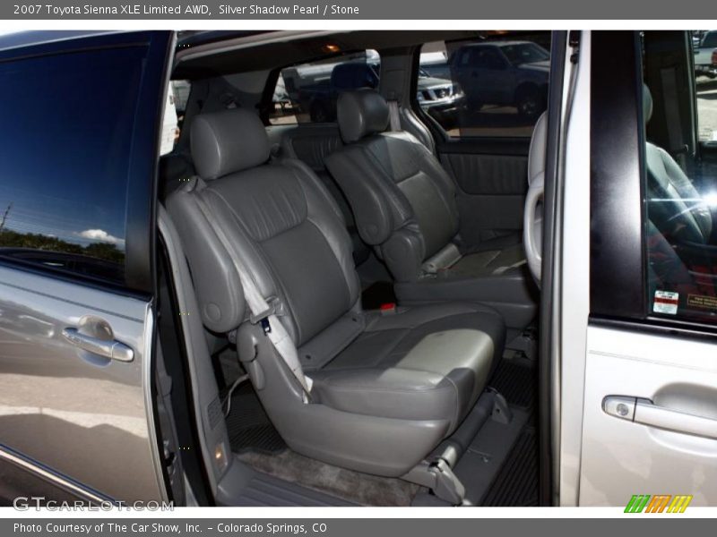 Silver Shadow Pearl / Stone 2007 Toyota Sienna XLE Limited AWD