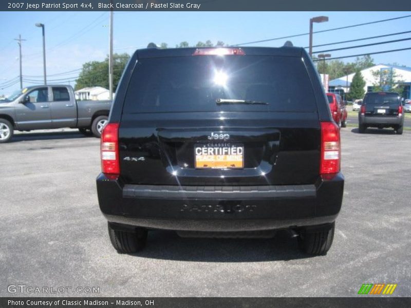 Black Clearcoat / Pastel Slate Gray 2007 Jeep Patriot Sport 4x4
