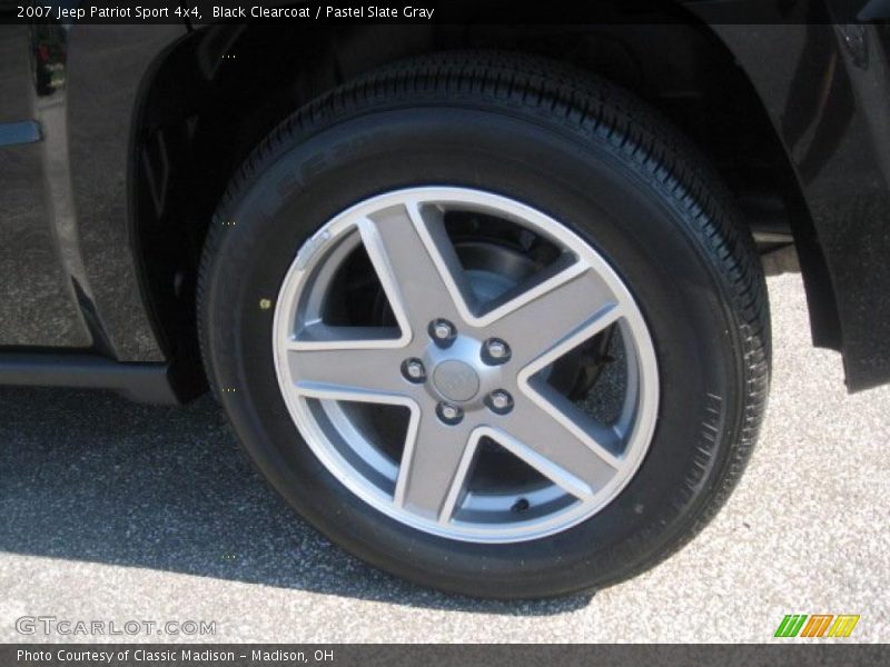 Black Clearcoat / Pastel Slate Gray 2007 Jeep Patriot Sport 4x4