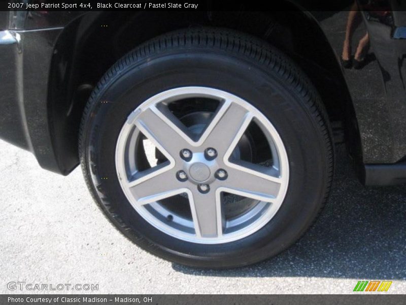 Black Clearcoat / Pastel Slate Gray 2007 Jeep Patriot Sport 4x4