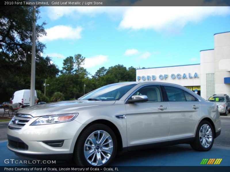 Gold Leaf Metallic / Light Stone 2010 Ford Taurus Limited