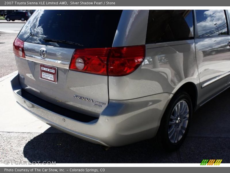 Silver Shadow Pearl / Stone 2007 Toyota Sienna XLE Limited AWD