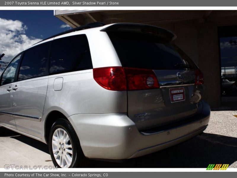 Silver Shadow Pearl / Stone 2007 Toyota Sienna XLE Limited AWD
