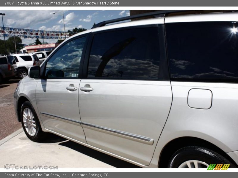 Silver Shadow Pearl / Stone 2007 Toyota Sienna XLE Limited AWD