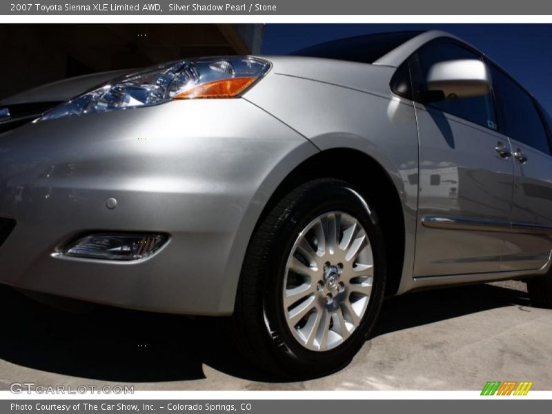 Silver Shadow Pearl / Stone 2007 Toyota Sienna XLE Limited AWD