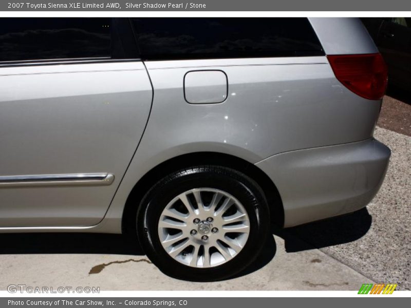 Silver Shadow Pearl / Stone 2007 Toyota Sienna XLE Limited AWD