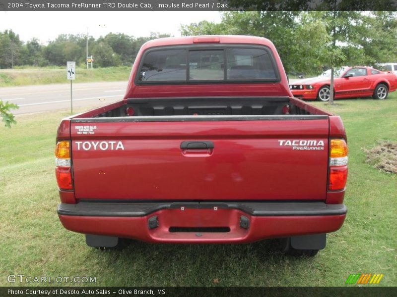 Impulse Red Pearl / Oak 2004 Toyota Tacoma PreRunner TRD Double Cab