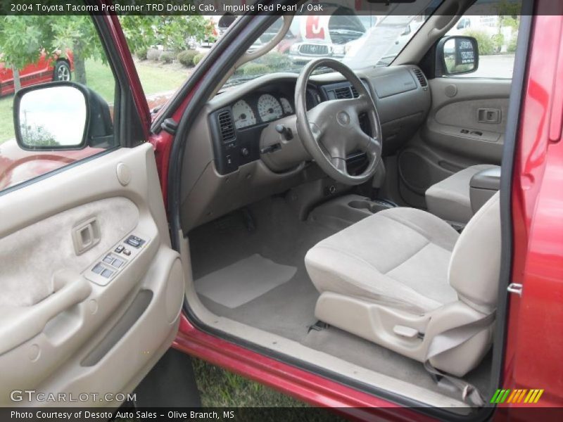 Impulse Red Pearl / Oak 2004 Toyota Tacoma PreRunner TRD Double Cab