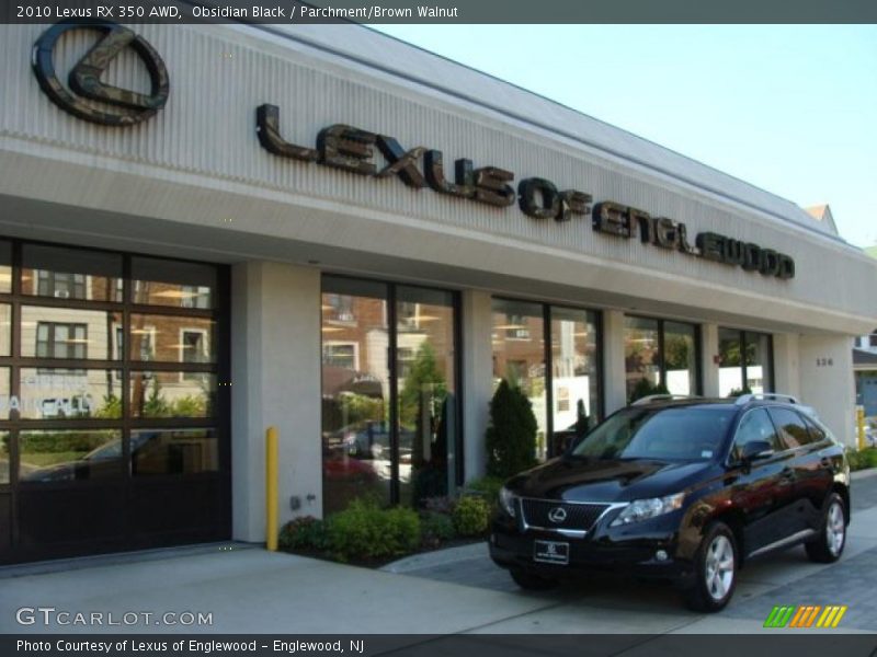 Obsidian Black / Parchment/Brown Walnut 2010 Lexus RX 350 AWD