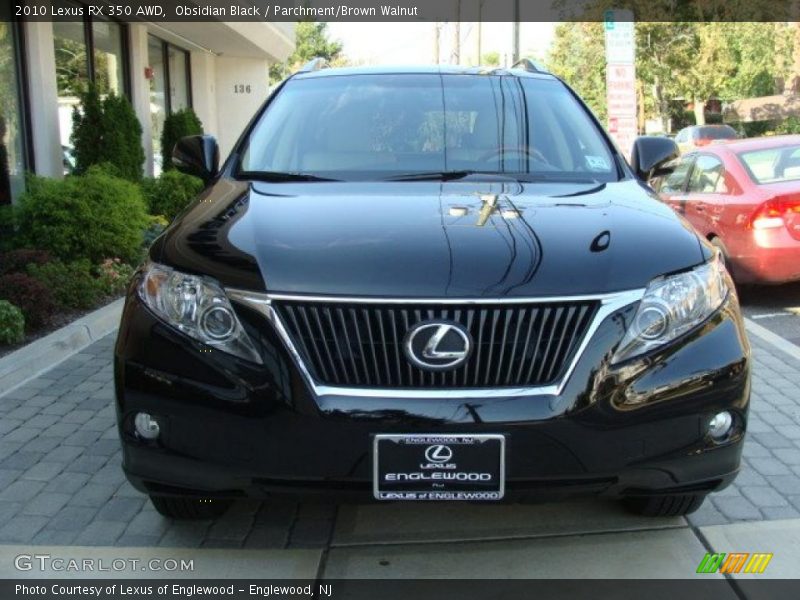 Obsidian Black / Parchment/Brown Walnut 2010 Lexus RX 350 AWD