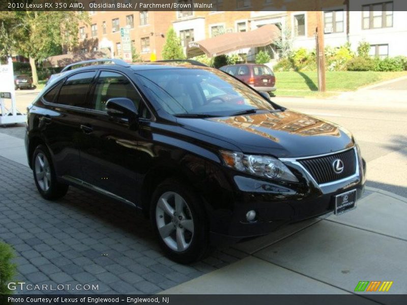 Obsidian Black / Parchment/Brown Walnut 2010 Lexus RX 350 AWD