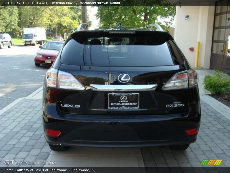 Obsidian Black / Parchment/Brown Walnut 2010 Lexus RX 350 AWD