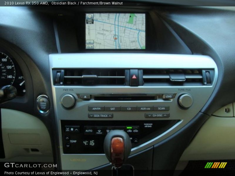 Obsidian Black / Parchment/Brown Walnut 2010 Lexus RX 350 AWD