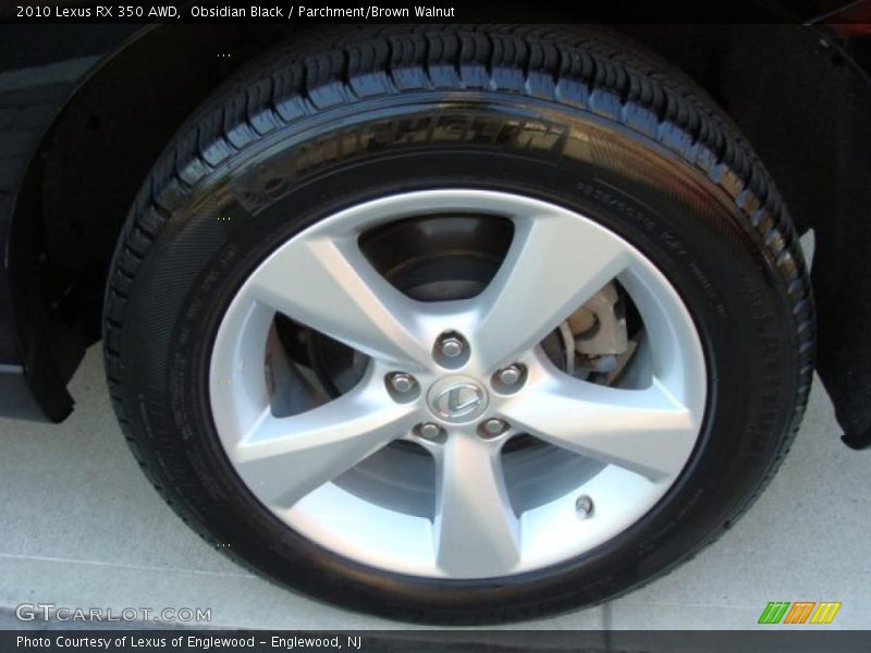 Obsidian Black / Parchment/Brown Walnut 2010 Lexus RX 350 AWD