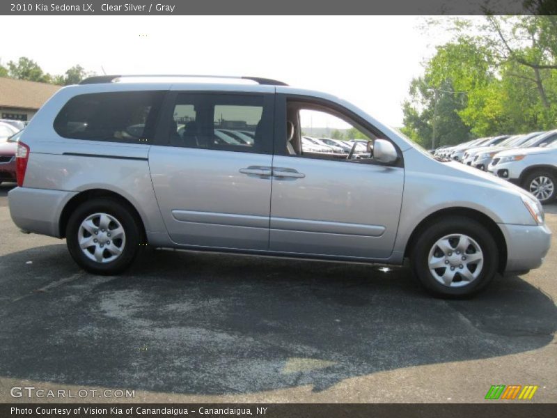 Clear Silver / Gray 2010 Kia Sedona LX