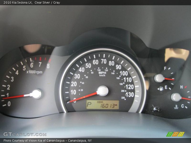 Clear Silver / Gray 2010 Kia Sedona LX